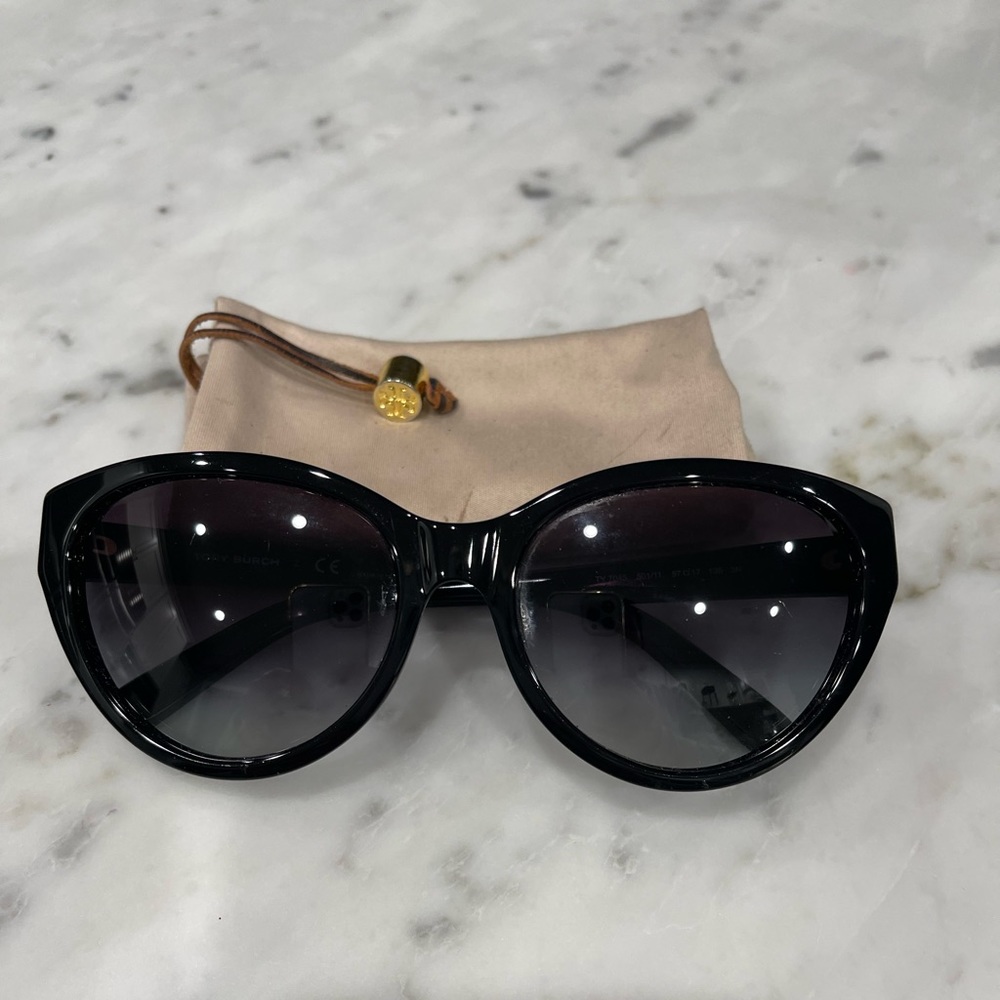 Tory Burch Black Cat Eye Sunglasses